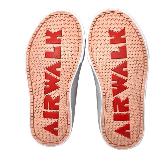 Airwalk Canvas High Top Skate Sneakers Little Girl Size 1 Lace-Up Floral Peach - Picture 5 of 7